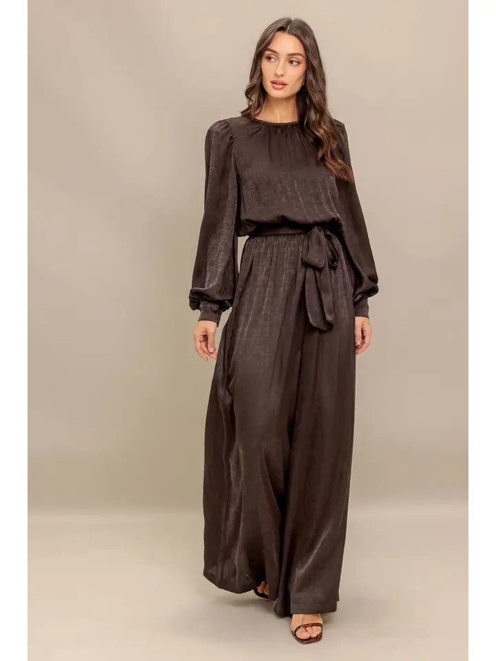 <p>Devan LS Wide leg Jumpsuit</p> - Indigo Republic Boutique