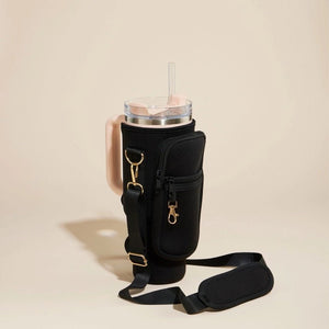 <p>Dual Strap Tumbler Sling W Pocket (+Colors)</p> - Indigo Republic Boutique