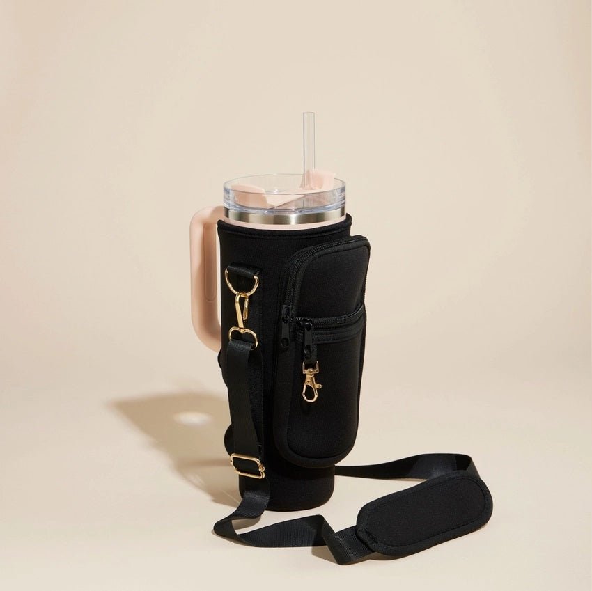 <p>Dual Strap Tumbler Sling W Pocket (+Colors)</p> - Indigo Republic Boutique