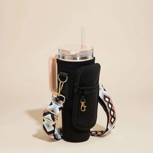 <p>Dual Strap Tumbler Sling W Pocket (+Colors)</p> - Indigo Republic Boutique