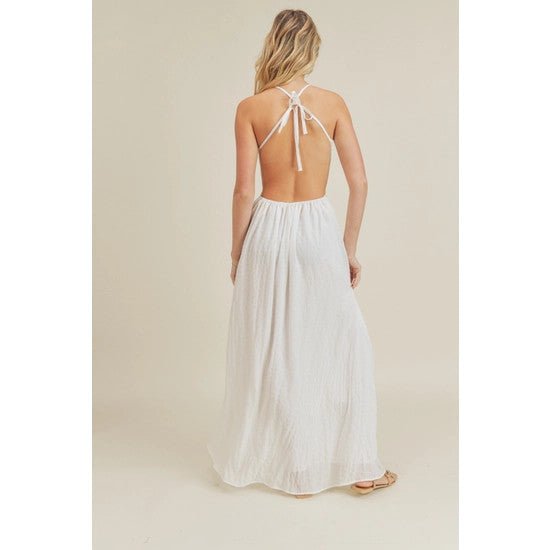 <p>Ebony Halter Maxi</p> - Indigo Republic Boutique