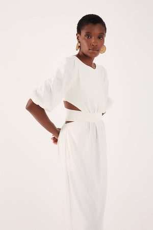 <p>Elenore Linen Midi Dress</p> - Indigo Republic Boutique