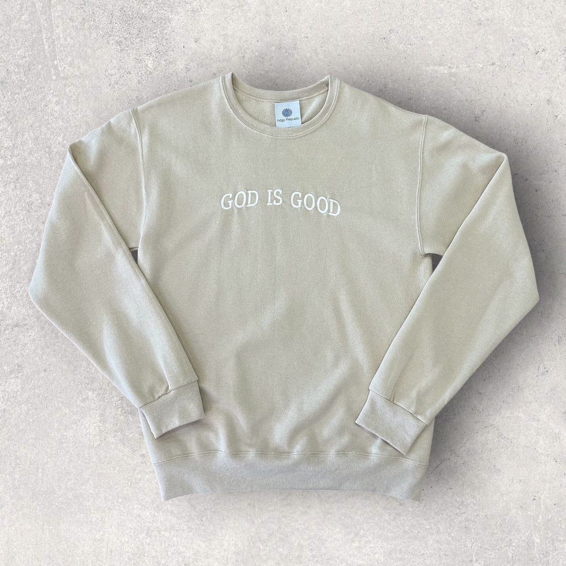 <p>Embroidered GOD IS GOOD Sweatshirt</p> - Indigo Republic Boutique