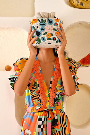 <p>Floral Paradise Bucket Purse</p> - Indigo Republic Boutique