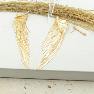 <p>Fringe Statement Earrings</p> - Indigo Republic Boutique