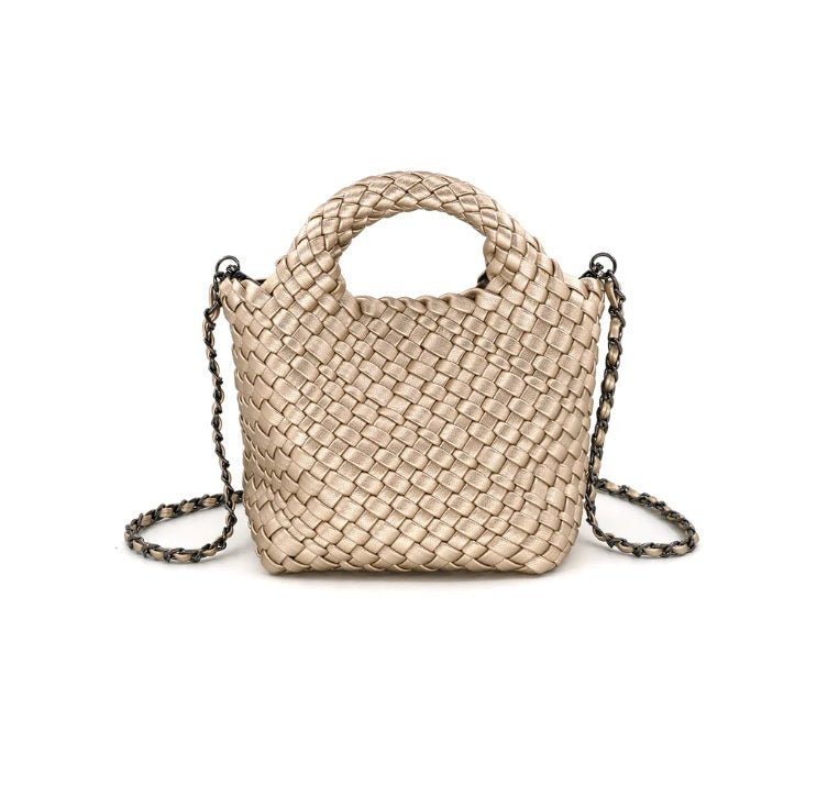 <p>Gina Mini Woven CrossBody</p> - Indigo Republic Boutique