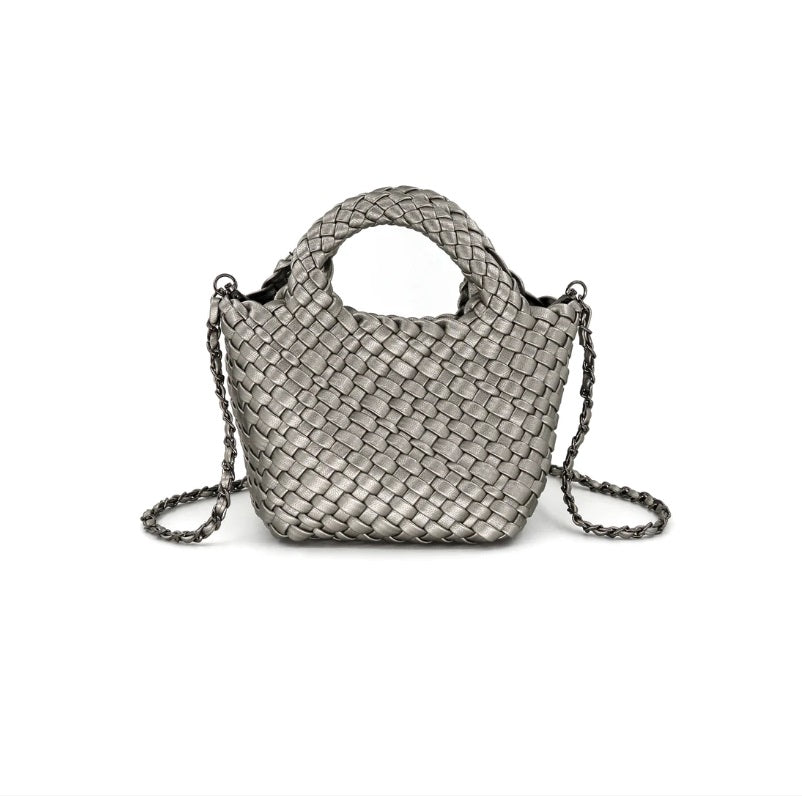 <p>Gina Mini Woven CrossBody</p> - Indigo Republic Boutique