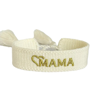 <p>Gold Heart Mama Threaded Bracelet</p> - Indigo Republic Boutique