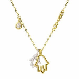 <p>Hamsa Multi Charm Necklace</p> - Indigo Republic Boutique