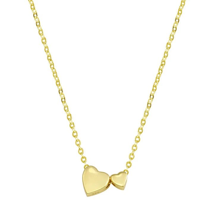 <p>Hearts Duo Dainty Necklace</p> - Indigo Republic Boutique