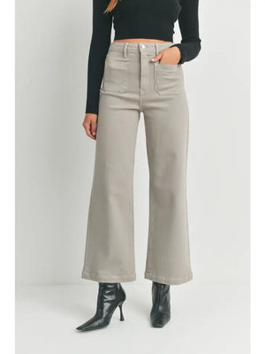 <p>Jayda Patch Pocket Wide Leg Jeans</p> - Indigo Republic Boutique