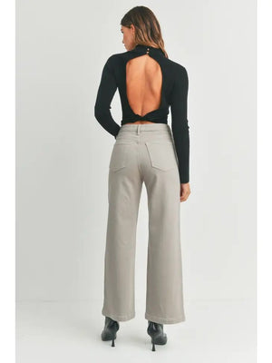 <p>Jayda Patch Pocket Wide Leg Jeans</p> - Indigo Republic Boutique