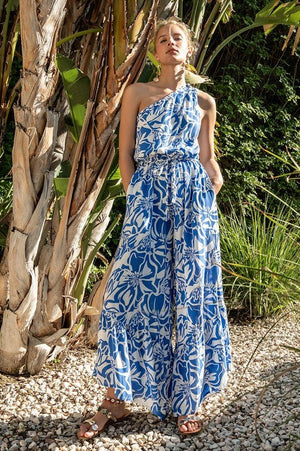 <p>Jipi Wide Leg One Shoulder Jumpsuit</p> - Indigo Republic Boutique