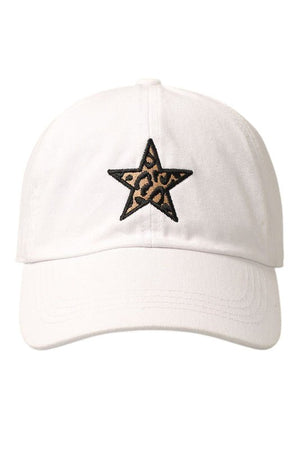 <p>Leopard Star Baseball Cap</p> - Indigo Republic Boutique