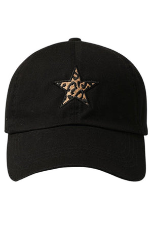 <p>Leopard Star Baseball Cap</p> - Indigo Republic Boutique