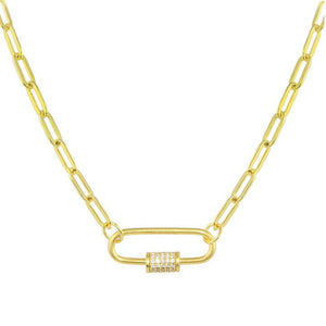 <p>LG PC Chain w CZ Clip</p> - Indigo Republic Boutique