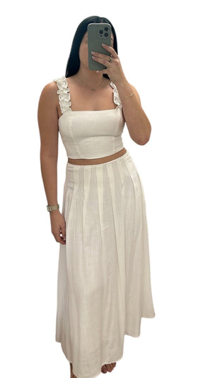 <p>Linen Blend Skirt Set</p> - Indigo Republic Boutique