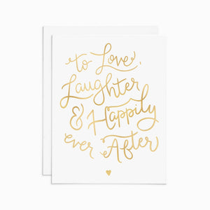 <p>Love, Laughter Wedding Card</p> - Indigo Republic Boutique