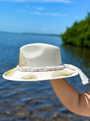 <p>Lurex Shells Threaded Panama Hat (+Colors)</p> - Indigo Republic Boutique
