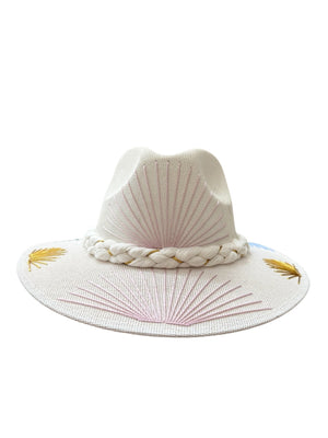 <p>Lurex Shells Threaded Panama Hat (+Colors)</p> - Indigo Republic Boutique