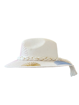 <p>Lurex Shells Threaded Panama Hat (+Colors)</p> - Indigo Republic Boutique