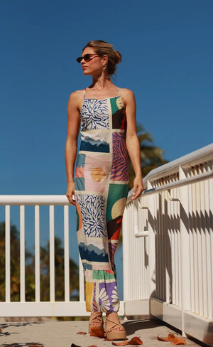 <p>Malena Printed Maxi Dress</p> - Indigo Republic Boutique