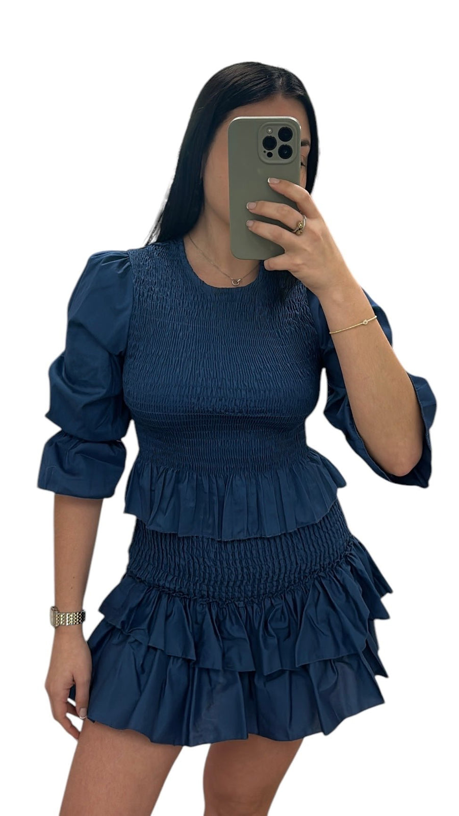 <p>Marieta Vaquero Smocked Skirt Set O/S</p> - Indigo Republic Boutique