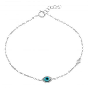<p>Mayra MOP Eye Bezel CZ Bracelet (+ Colors)</p> - Indigo Republic Boutique