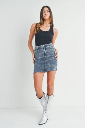 <p>Mel Scissor Cut Pencil Skirt</p> - Indigo Republic Boutique