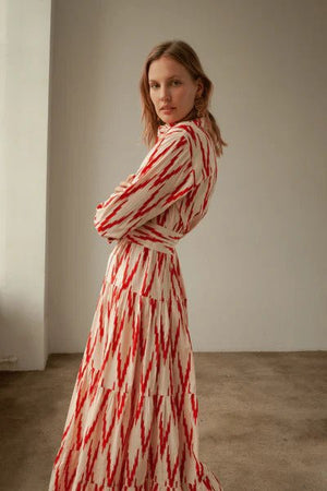 <p>Meredith Ikat Dress</p> - Indigo Republic Boutique