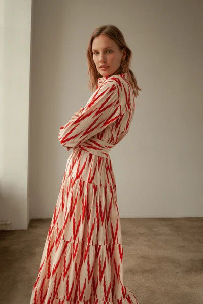 <p>Meredith Ikat Dress</p> - Indigo Republic Boutique
