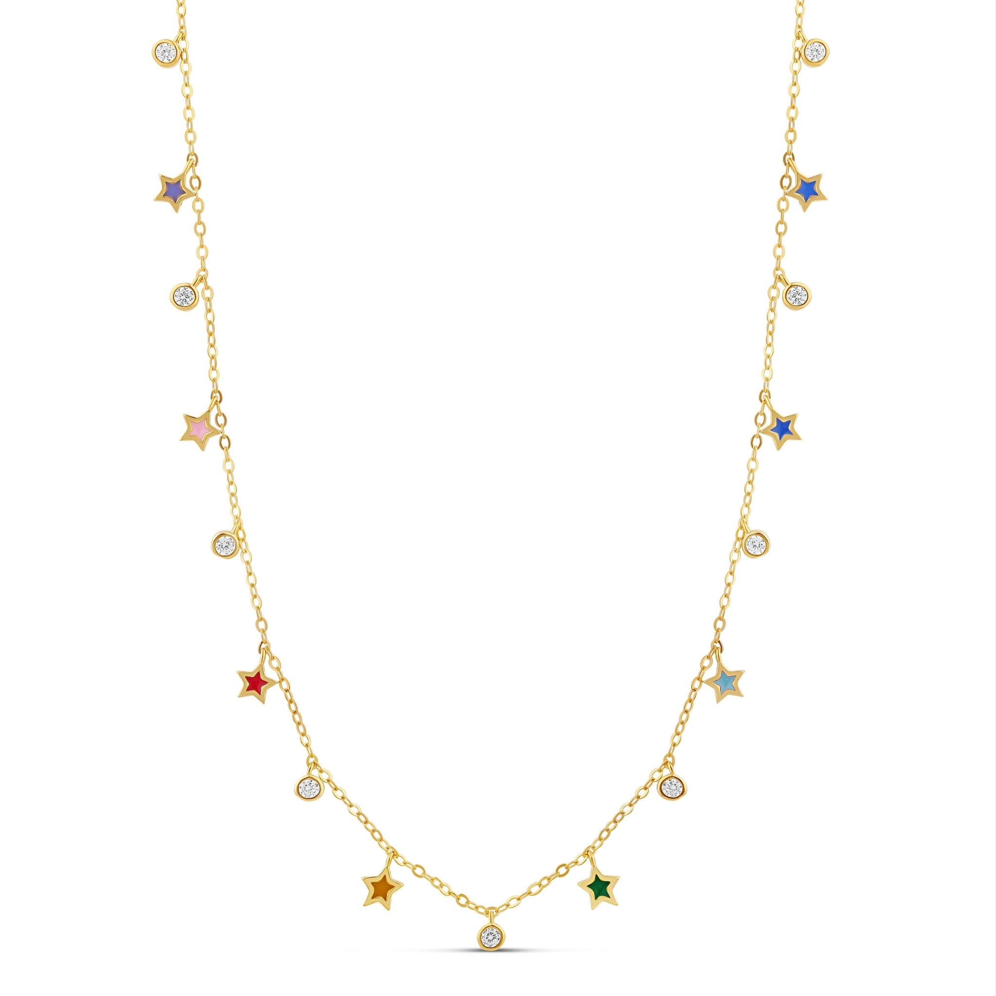 <p>Mini Enamel Star Necklace</p> - Indigo Republic Boutique