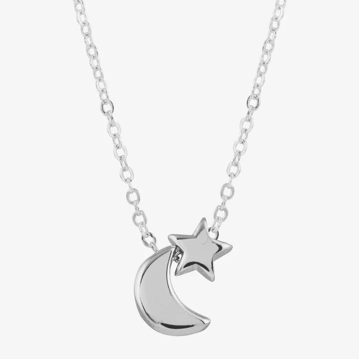 <p>Mini Moon &amp; Star Necklace</p> - Indigo Republic Boutique