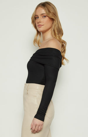 <p>Off Shoulder Ruched Top</p> - Indigo Republic Boutique