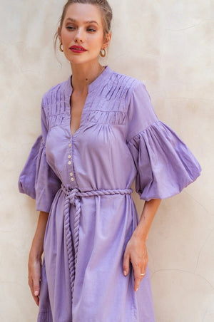 <p>Olea Puff Sleeve Maxi Dress</p> - Indigo Republic Boutique