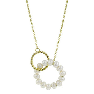 <p>Pearl Eternity Loop Necklace</p> - Indigo Republic Boutique