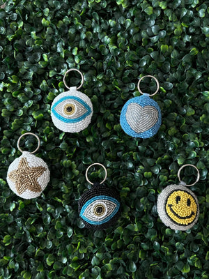 <p>Pillow Beaded Keychain</p> - Indigo Republic Boutique
