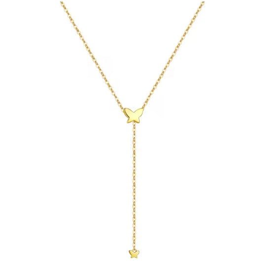 <p>Polina Butterfly Y Necklace</p> - Indigo Republic Boutique