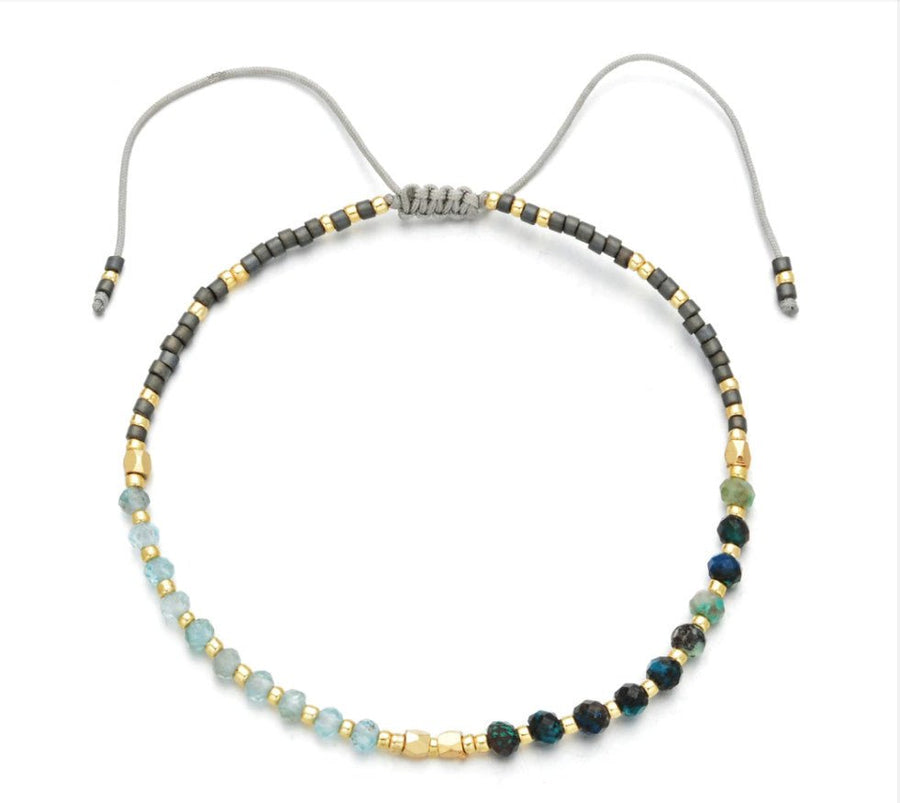 <p>Quartz &amp; Miyuki Bracelet (+Colors)</p> - Indigo Republic Boutique
