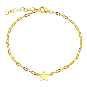 <p>Single Star Chain Bracelet (+ Colors)</p> - Indigo Republic Boutique