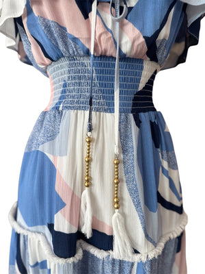 <p>Strapless Ruffle Top Maxi Dress</p> - Indigo Republic Boutique