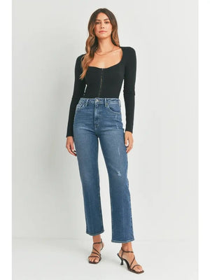 <p>Tiffany Straight Leg Jeans</p> - Indigo Republic Boutique