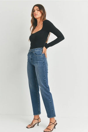 <p>Tiffany Straight Leg Jeans</p> - Indigo Republic Boutique