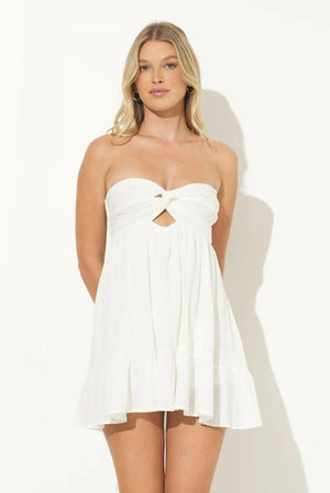 <p>Twist of Summer Strapless Mini</p> - Indigo Republic Boutique