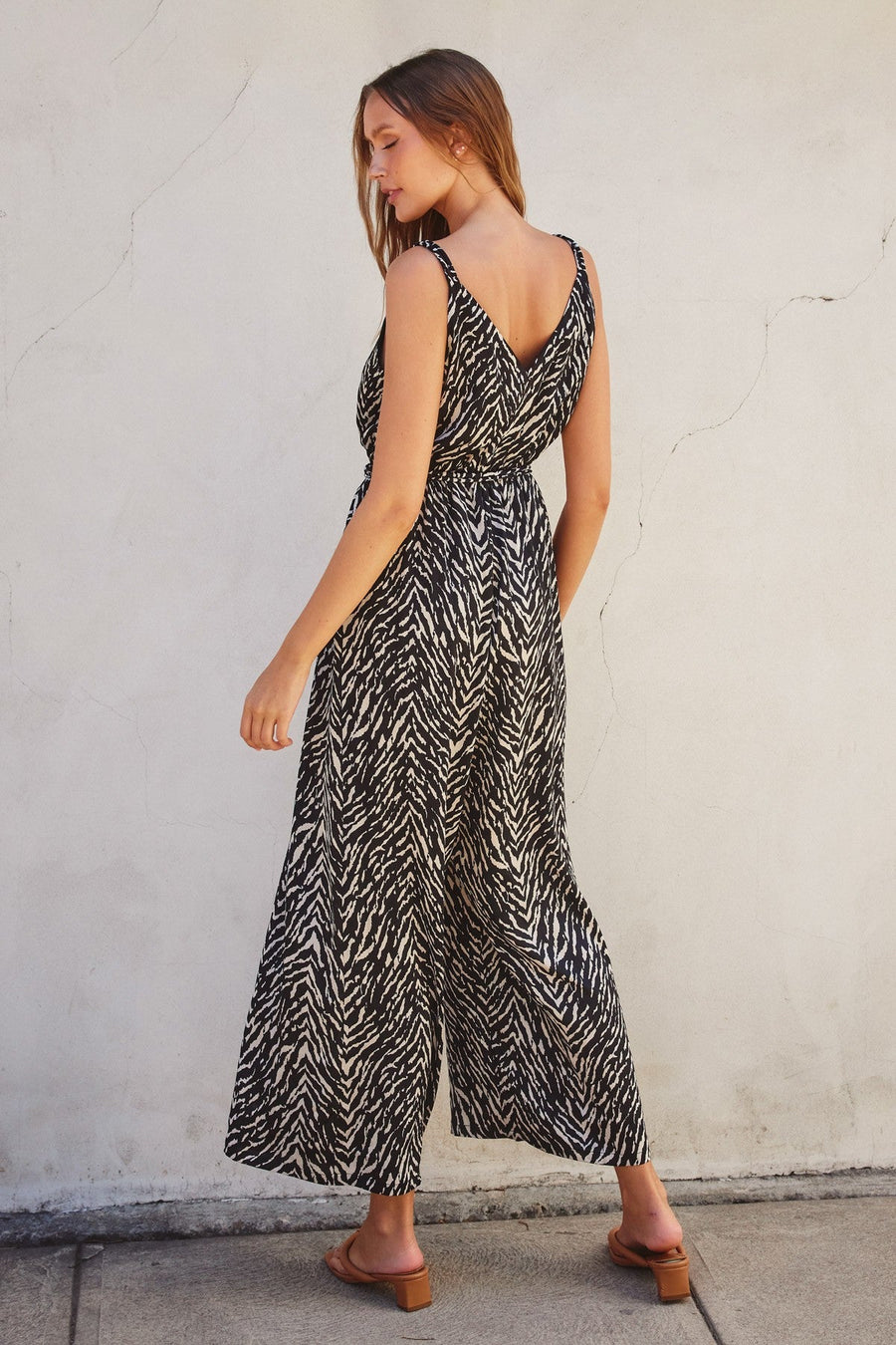 <p>Untamed Cord Strap Surplice Jumpsuit</p> - Indigo Republic Boutique