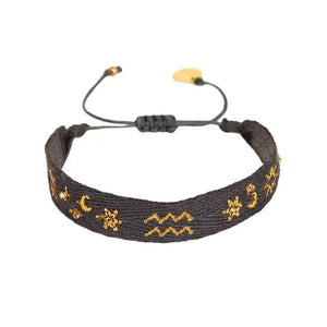 <p>Zodiac Lurex Thread Bracelet (+Options)</p> - Indigo Republic Boutique
