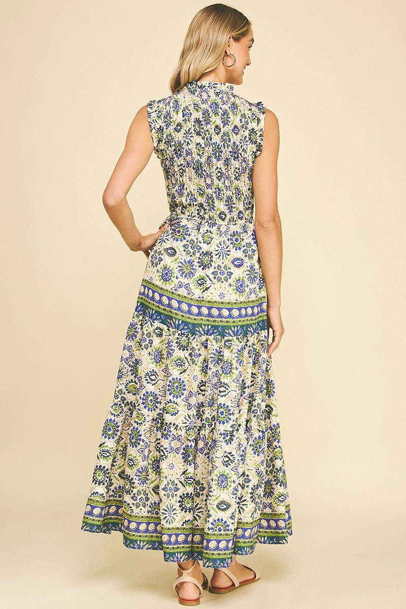 Willow Floral Tiered Maxi Dress - Indigo Republic Boutique