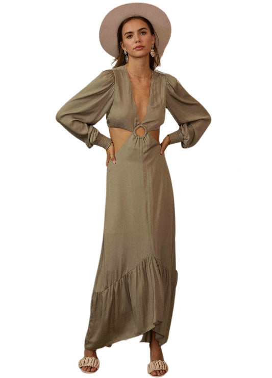 <p>Lily O Ring Cut Out Maxi</p>