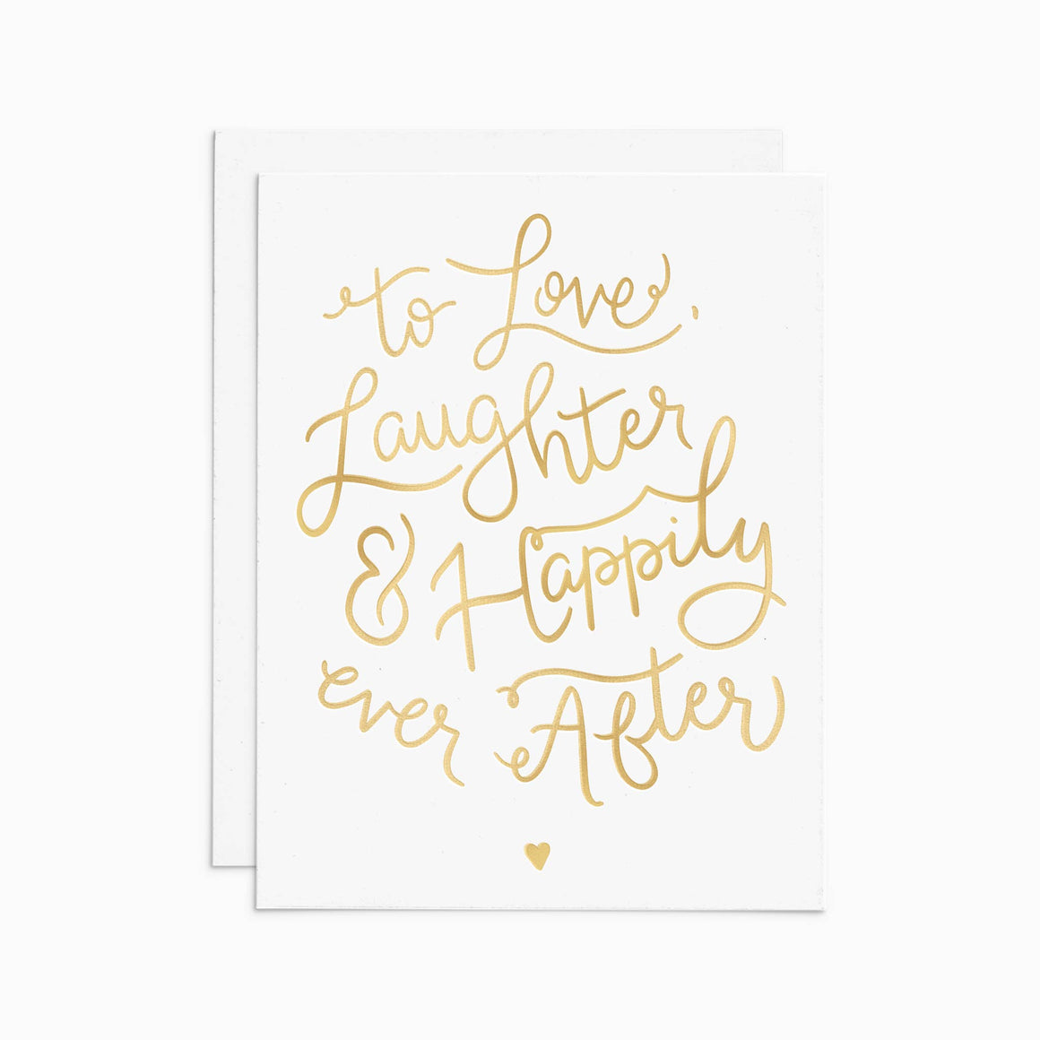 <p>Love, Laughter Wedding Card</p>