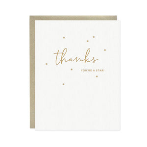 <p>Thanks You&#x27;re A Star Card</p>